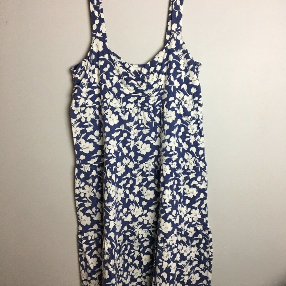 Ann Taylor Loft Womens Small Dress, Blue Floral